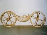 Schlafwagen, Linde, L 60cm, 2003 - Holzskulpturen - Innenbereich - www.eva-nemetz.de